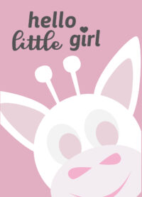 Little girl - kaartje