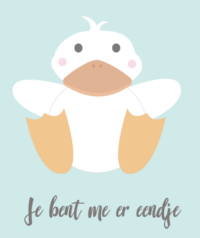 Je bent me er eendje - poster