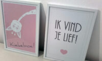 Kiekeboe girafje 2 - setje van 2 A4 posters
