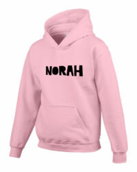 Roze sweater met eigen naam